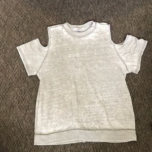 cold shoulder sweater